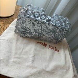 Cult Gaia Silver Harlow Clutch